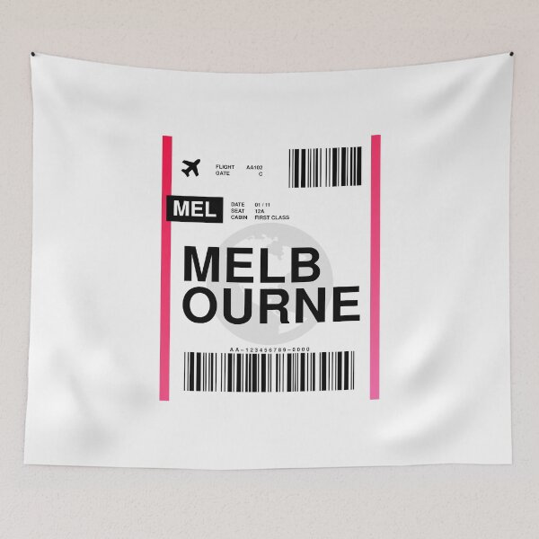 Item preview, Melbourne Boarding Pass designed and sold by RabbitK.