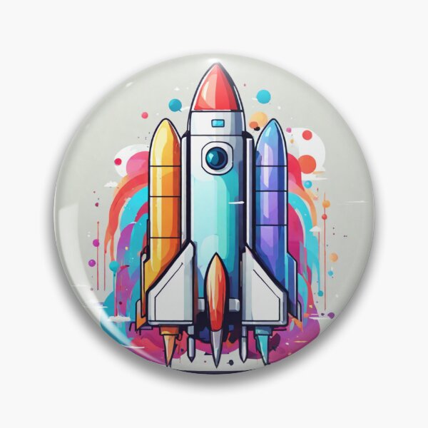Item preview, rocket taking off designed and sold by growing-mom.