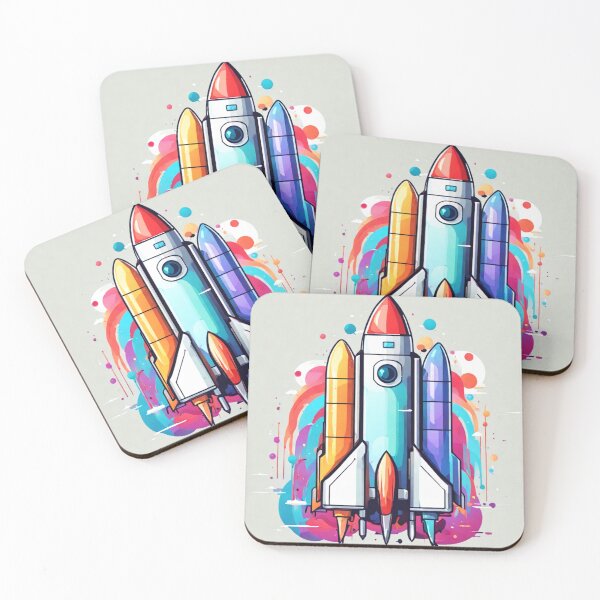 Item preview, rocket taking off designed and sold by growing-mom.