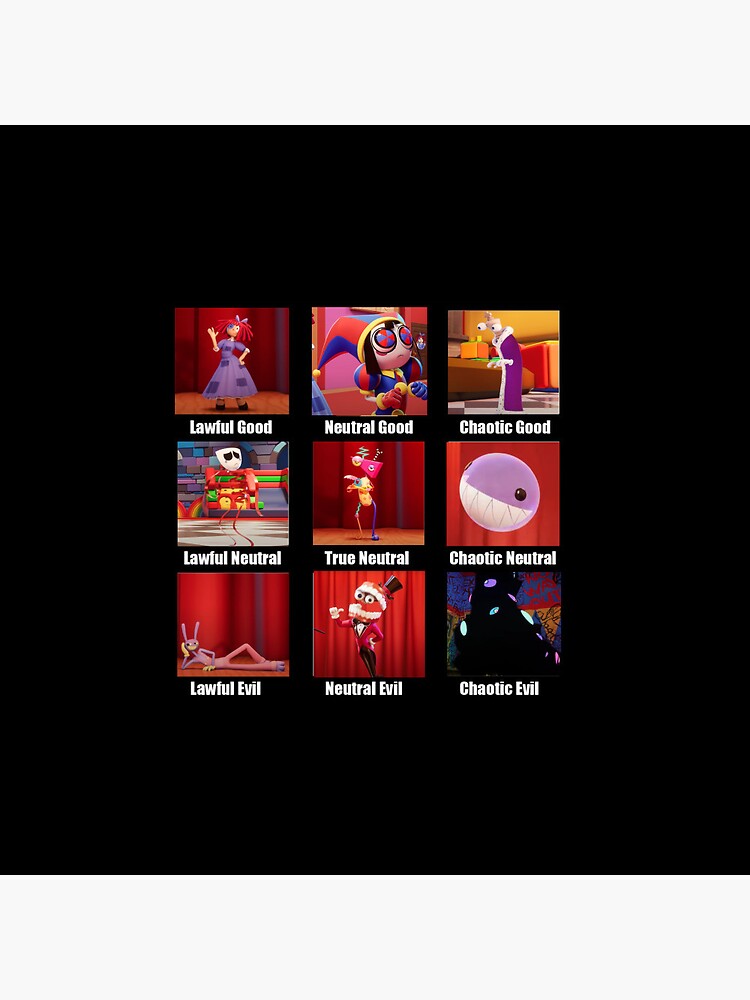 The amazing digital circus alignment chart Photographic Print