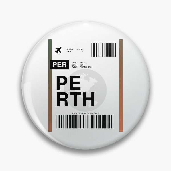 Item preview, Perth Boarding Pass designed and sold by RabbitK.