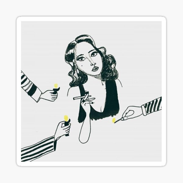 Lady del Rey Sticker
