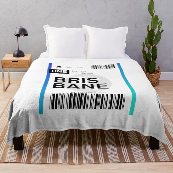 Item preview, Brisbane Boarding Pass designed and sold by RabbitK.