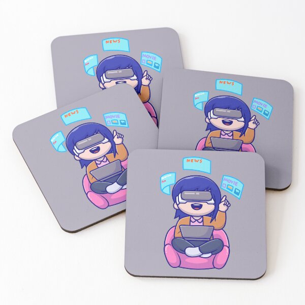 Item preview, Digital Dynamo: Cute Woman Embracing Virtual Work - Cartoon Vector Icon designed and sold by hjian8219.