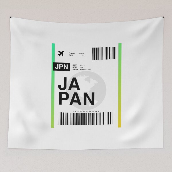 Item preview, Japan Boarding Pass designed and sold by RabbitK.