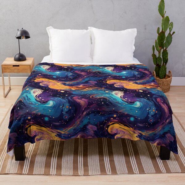 Item preview, Cosmic Expressionism: Galaxy Marble Swirl with Stardust Veins designed and sold by polonuim210.