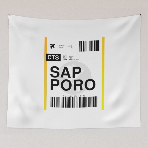 Item preview, Sapporo Boarding Pass designed and sold by RabbitK.