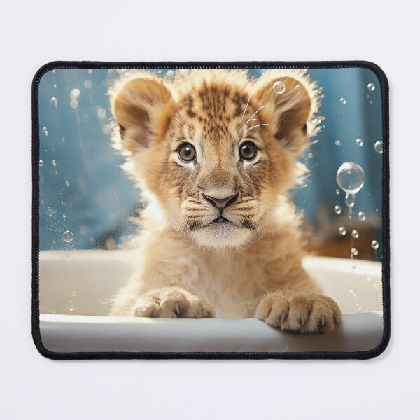 Item preview, Lion Cub in Bathtub 02 designed and sold by Elisabeth Lucas.