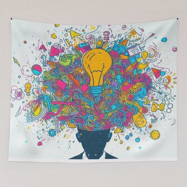 Item preview, A person who has just discovered a brilliant idea. designed and sold by growing-mom.