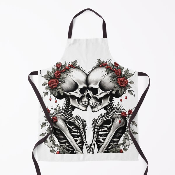Item preview, Skeleton Lovers Mistletoe Kissing Gothic designed and sold by CyberArtistOne.