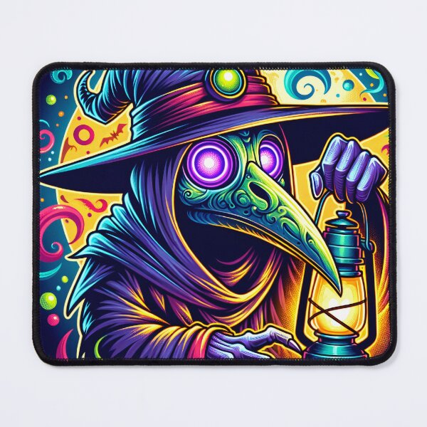 Item preview, Psychedelic Spooky Plague Doctor designed and sold by mkydee.