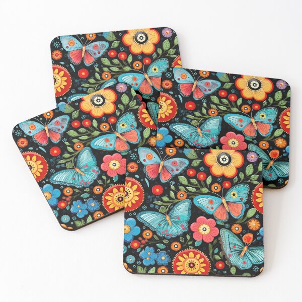 Item preview, Vintage Button Butterflies and Flowers designed and sold by Driftwood Spirits.