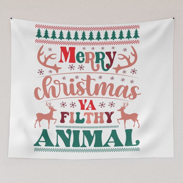 Item preview, Merry Christmas Ya Filthy Animal designed and sold by Herlin23.