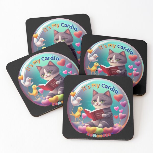 Item preview, Cat Romances Reading Hearts Cat With Heart Love Cat With Book Cute Cat Reading Book Funny Gifts For Cat Lovers Funny Gifts For Book Lovers Funny Gifts For Romances and Cat Lovers  designed and sold by MatthewViews.