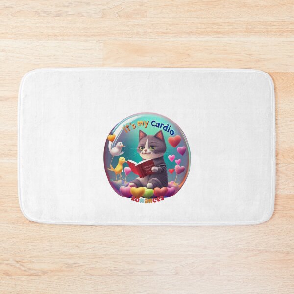Item preview, Cat Romances Reading Hearts Cat With Heart Love Cat With Book Cute Cat Reading Book Funny Gifts For Cat Lovers Funny Gifts For Book Lovers Funny Gifts For Romances and Cat Lovers  designed and sold by MatthewViews.