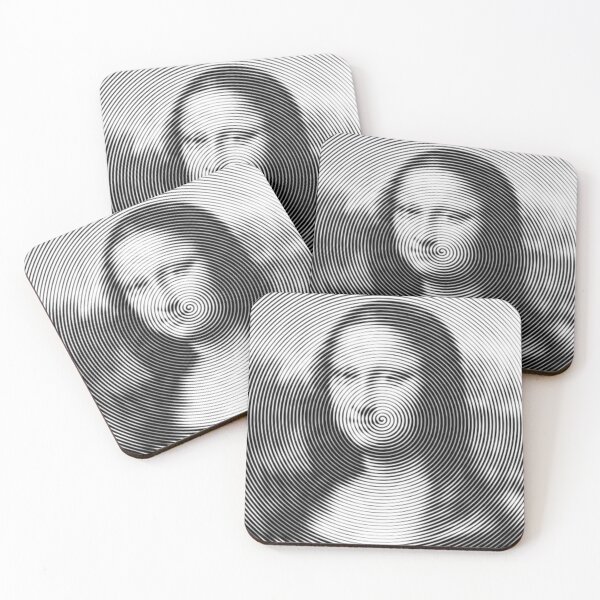 Item preview, Mona Lisa Spiroglyph Spiral Art Low Poly Art designed and sold by SpiroJo.