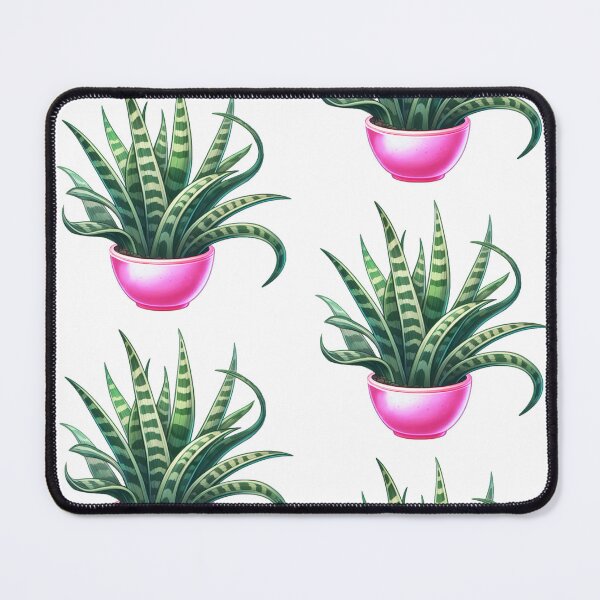 Item preview, Pink Potted Snakeplant - Cute Cartoon Potted Houseplant Painting designed and sold by Star-Fragment.