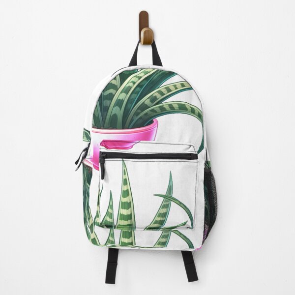 Item preview, Pink Potted Snakeplant - Cute Cartoon Potted Houseplant Painting designed and sold by Star-Fragment.