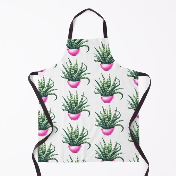 Item preview, Pink Potted Snakeplant - Cute Cartoon Potted Houseplant Painting designed and sold by Star-Fragment.