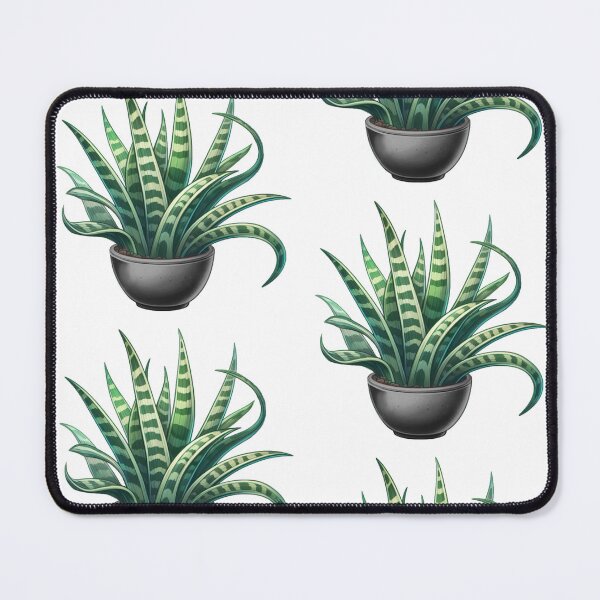 Item preview, Black Potted Snakeplant - Cute Cartoon Potted Houseplant Painting designed and sold by Star-Fragment.