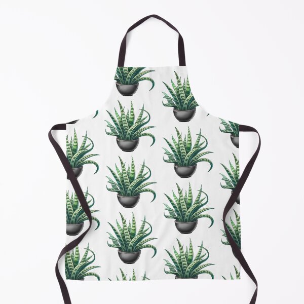 Item preview, Black Potted Snakeplant - Cute Cartoon Potted Houseplant Painting designed and sold by Star-Fragment.
