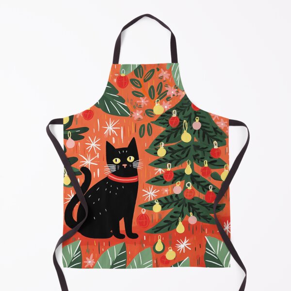 Item preview, Meowy Christmas Black Cat designed and sold by Artlizzard.