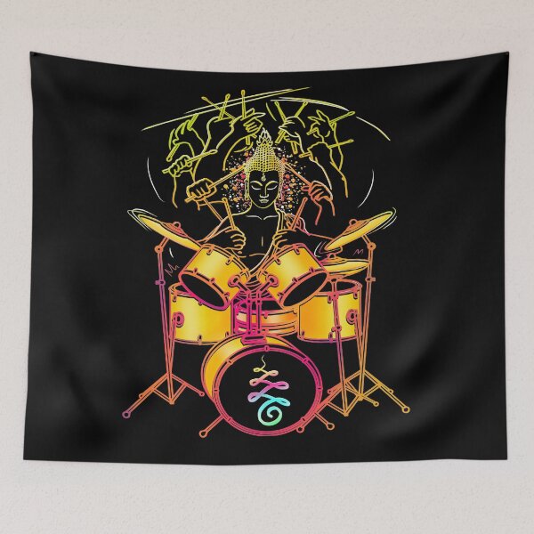 Item preview, Neon Nirvana - Drummer Buddha  designed and sold by Roysdisturbia.