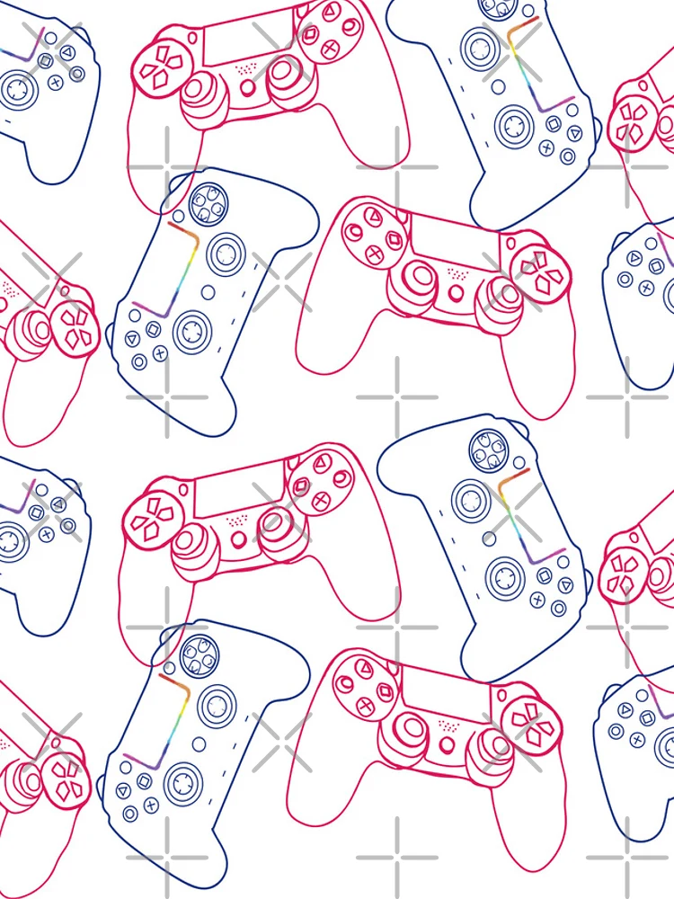 Thumbnail 4 of 4, iPhone Case, Controllers Pattern designed and sold by Manitarka.