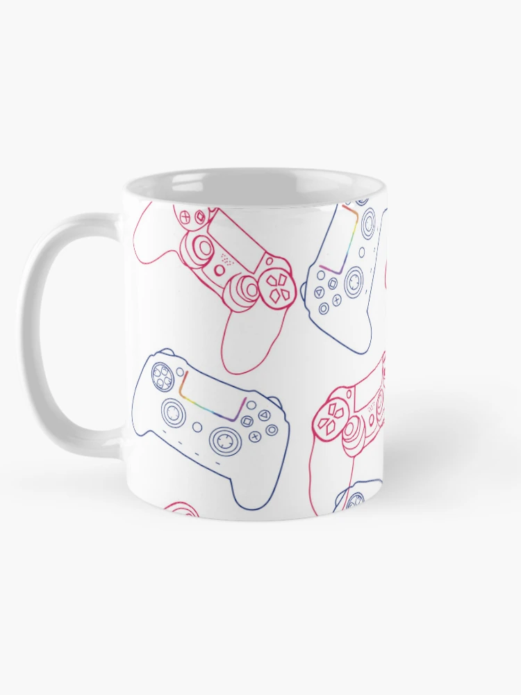 Thumbnail 5 of 6, Coffee Mug, Controllers Pattern designed and sold by Manitarka.