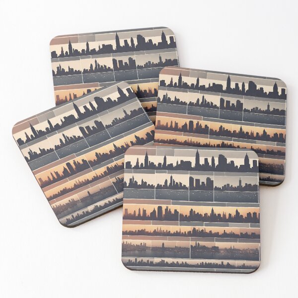 Item preview, New York sunset silhouettes designed and sold by omryknn.