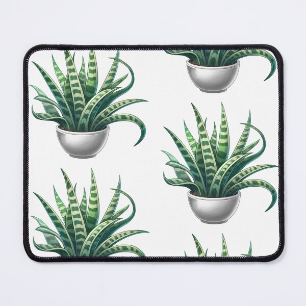 Item preview, White Potted Snakeplant - Cute Cartoon Potted Houseplant Painting designed and sold by Star-Fragment.