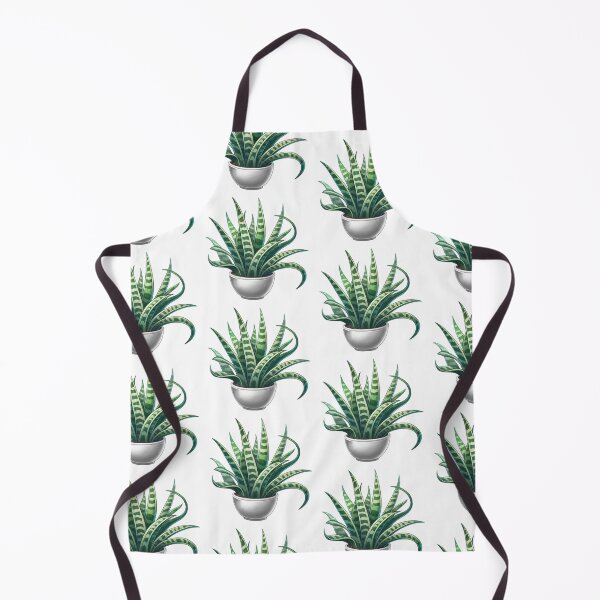 Item preview, White Potted Snakeplant - Cute Cartoon Potted Houseplant Painting designed and sold by Star-Fragment.