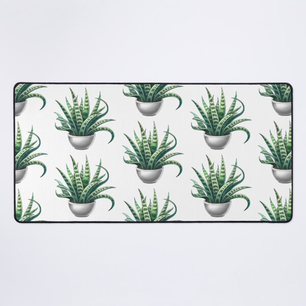 Item preview, White Potted Snakeplant - Cute Cartoon Potted Houseplant Painting designed and sold by Star-Fragment.