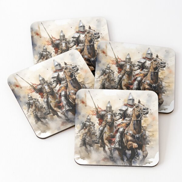 Item preview, Stunning watercolor medieval knights designed and sold by dcrc.