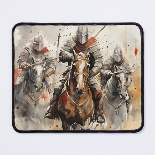 Item preview, stunning watercolor medieval knights designed and sold by dcrc.