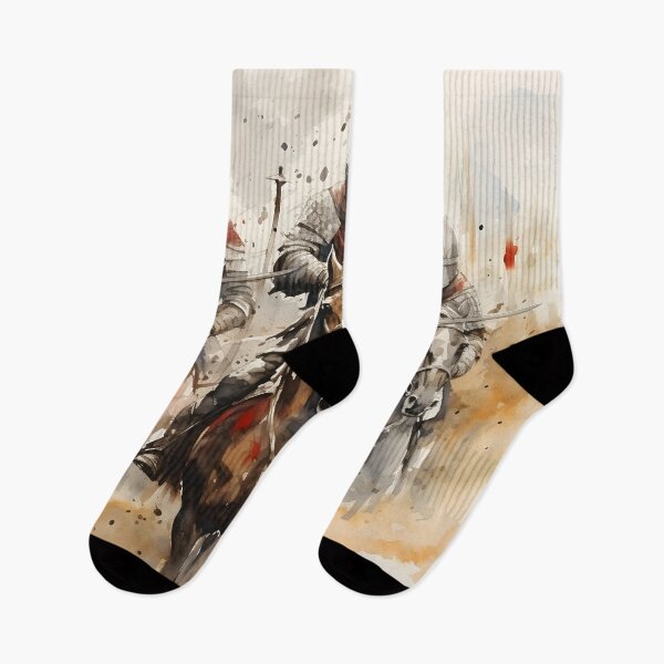 Item preview, stunning watercolor medieval knights designed and sold by dcrc.