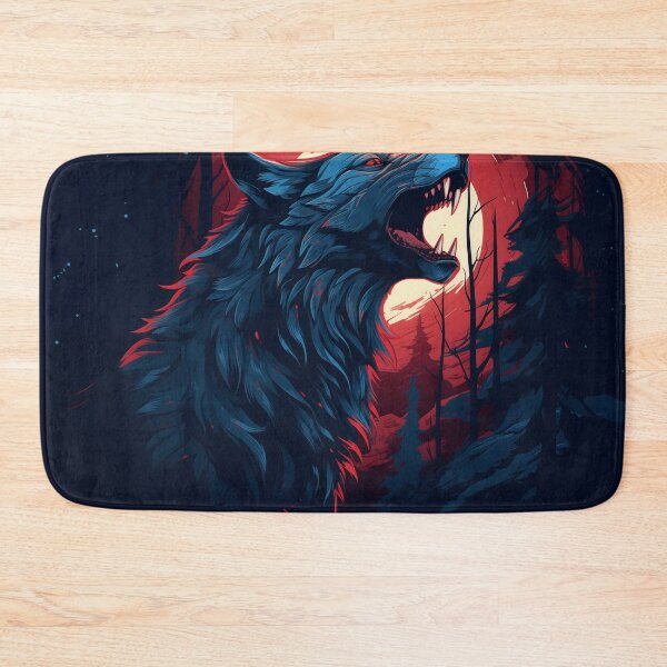 Item preview, Blue WolfDog Roaring designed and sold by taujiart.