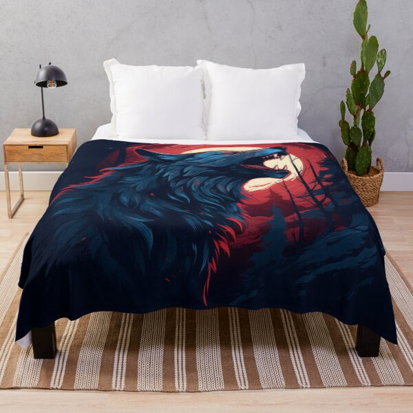 Item preview, Blue WolfDog Roaring designed and sold by taujiart.