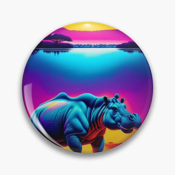 Item preview, SUNSET HIPPO designed and sold by PIGCASSOSAIART.