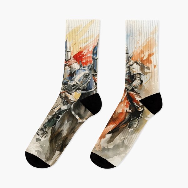 Item preview, stunning watercolor medieval knights designed and sold by dcrc.