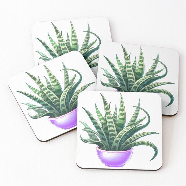 Item preview, Purple Potted Snakeplant - Fantasy Indoor Plant Painting designed and sold by Star-Fragment.