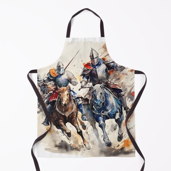 Item preview, stunning watercolor medieval knights designed and sold by dcrc.