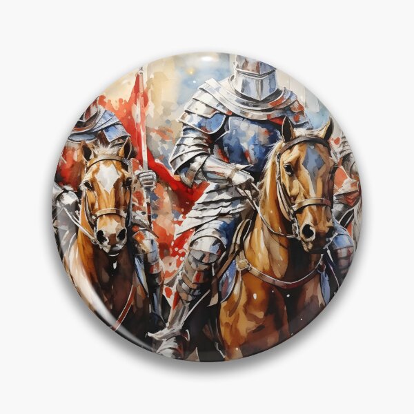 Item preview, Impresionantes caballeros medievales en acuarela designed and sold by dcrc.