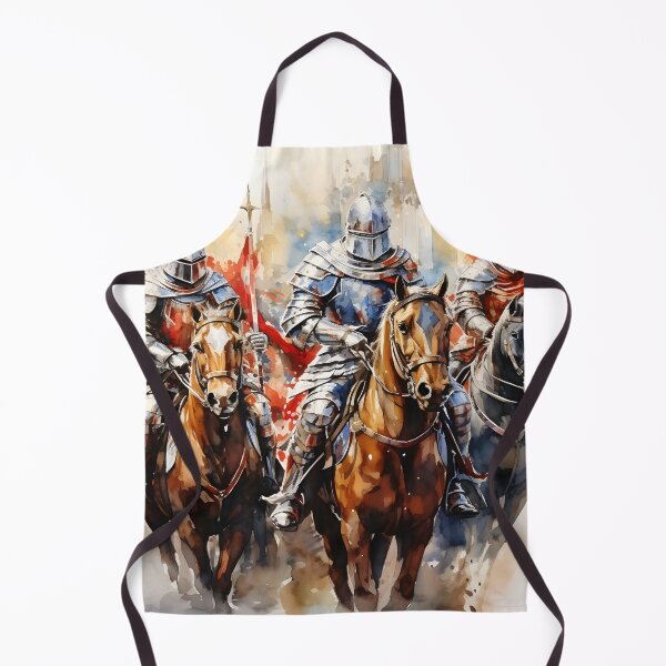 Item preview, stunning watercolor medieval knights designed and sold by dcrc.
