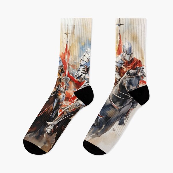 Item preview, stunning watercolor medieval knights designed and sold by dcrc.