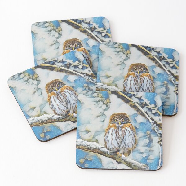 Item preview, Eurasian Pygmy Owl In Winter designed and sold by Heathermarie321.