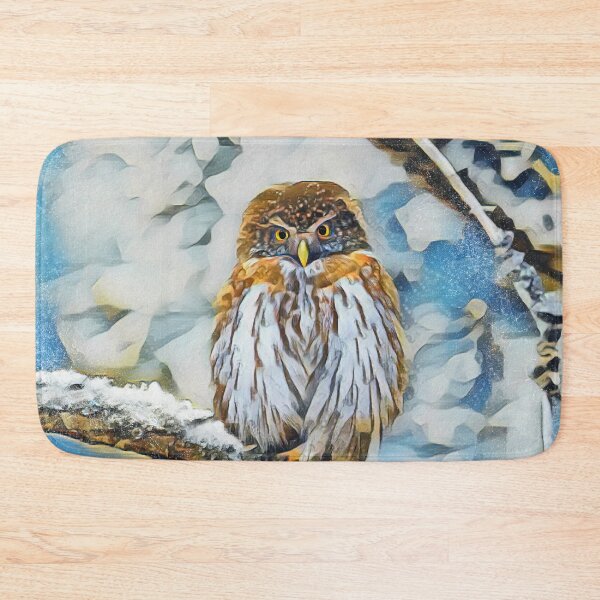 Item preview, Eurasian Pygmy Owl In Winter designed and sold by Heathermarie321.