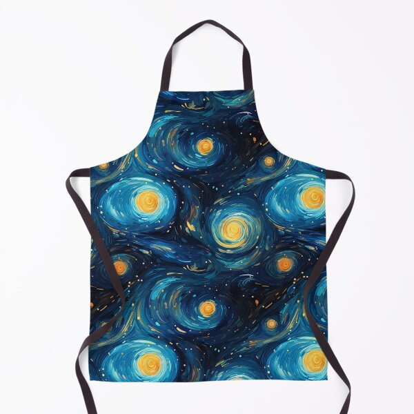 Item preview, Cosmic Swirl: Stardust Hues & Iridescent Ripples in Van Gogh Style designed and sold by polonuim210.