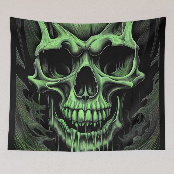 Item preview, Melting Skull designed and sold by 3hornCreations.
