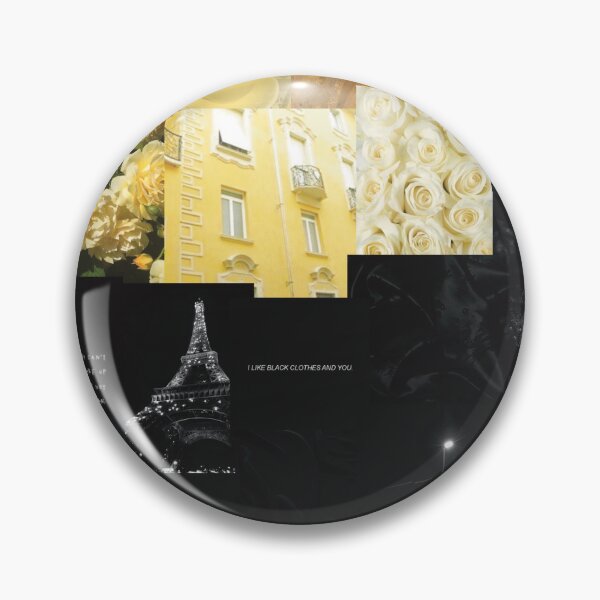 Item preview, pastel yellow + black collage designed and sold by hales3204.